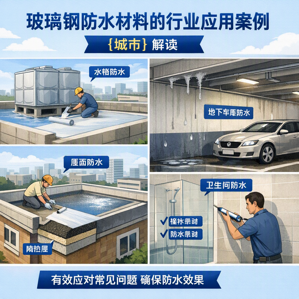 玻璃钢防水材料的行业应用案例，遵义解读