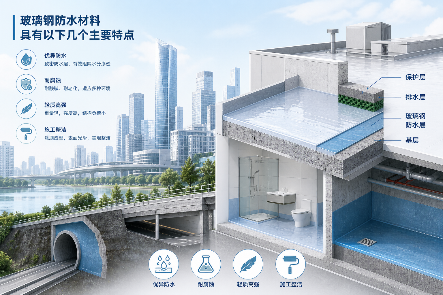 2023年玻璃钢防水材料市场趋势分析，关注 遵义 发展